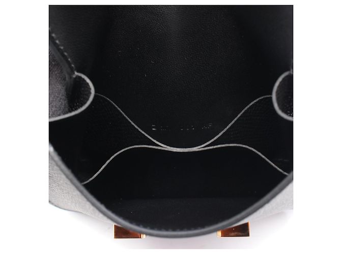 Billetera Bifold Slim Constance Hermès Negro - vista 7