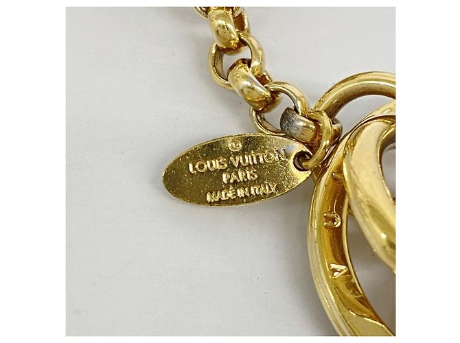 Portachiavi Vivienne di Louis Vuitton Bianco D'oro - vista 2