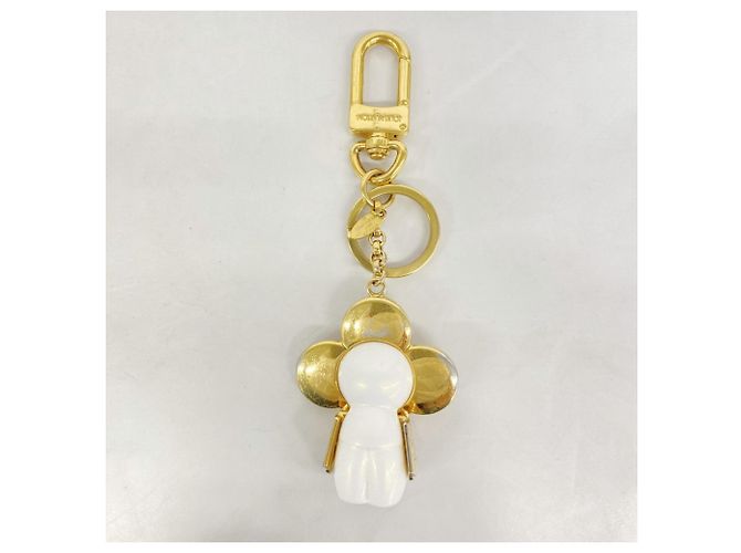 Portachiavi Vivienne di Louis Vuitton Bianco D'oro - vista 9