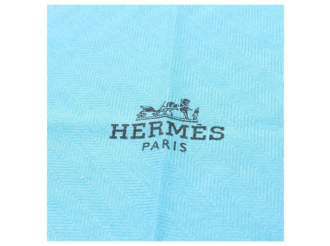 Hermès Rosange PM Schal Blau Marineblau - Ansicht 3