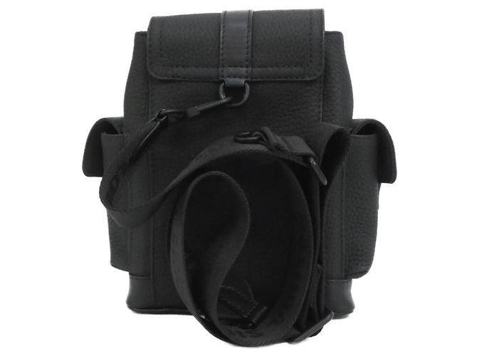 Louis Vuitton Taurillon Christopher XS Schultertasche Schwarz - Ansicht 2