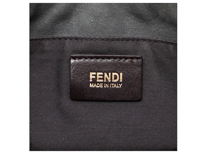Fendi Graue Nubuk FF Ketten Tote Braun - Ansicht 6