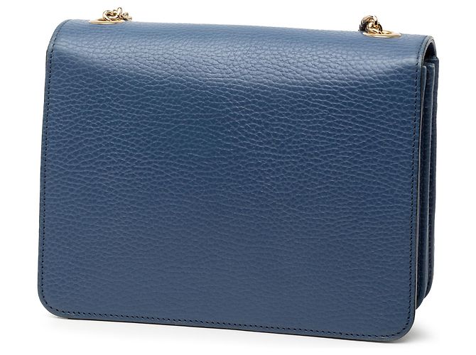 Gucci Blu Piccolo Dollar Pelle di Vitello Crossbody Interlocking G - vista 2