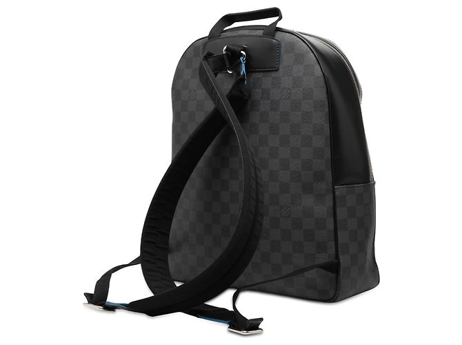 Louis Vuitton Black Limited Edition Damier Graphite Logo Rainbow Josh Backpack - view 2