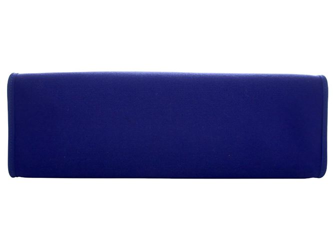 Hermès Blue Toile Herbag Zip 31 - vista 5
