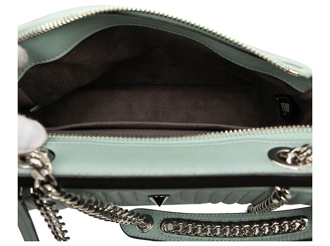 Fendi Green Small Lambskin DotCom Click Shoulder Bag - view 4