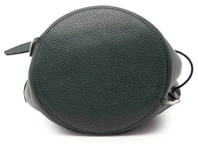 Céline Borsa grande a secchiello in pelle verde Nano di Celine Verde scuro - vista 3