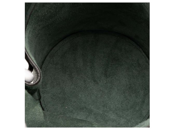 Céline Borsa grande a secchiello in pelle verde Nano di Celine Verde scuro - vista 4