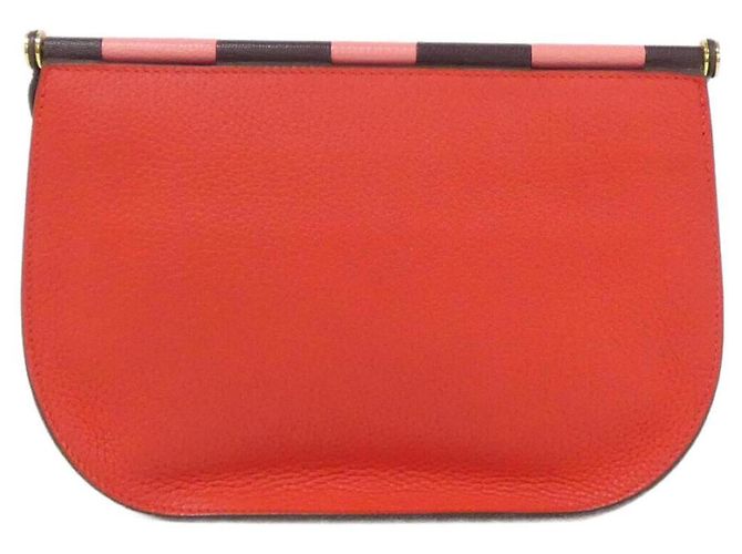 Borsa a Spalla Hermès Sauté 25 cm Rosso - vista 2