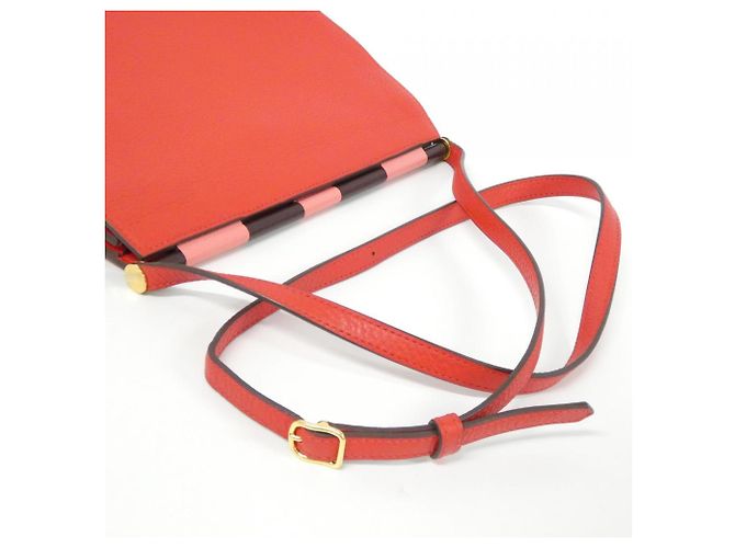 Borsa a Spalla Hermès Sauté 25 cm Rosso - vista 4