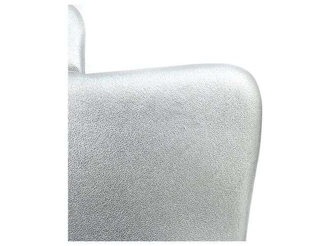 Borsa a spalla in pelle argentata Chanel AS4599 Argento - vista 8