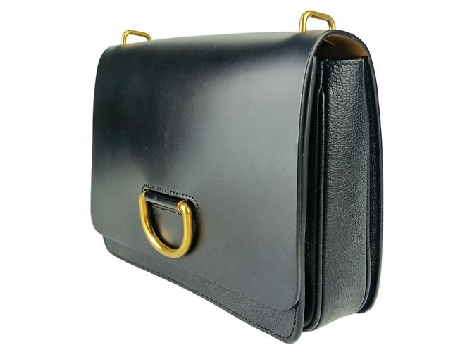 Borsa a spalla D-Ring media Burberry Nero - vista 2