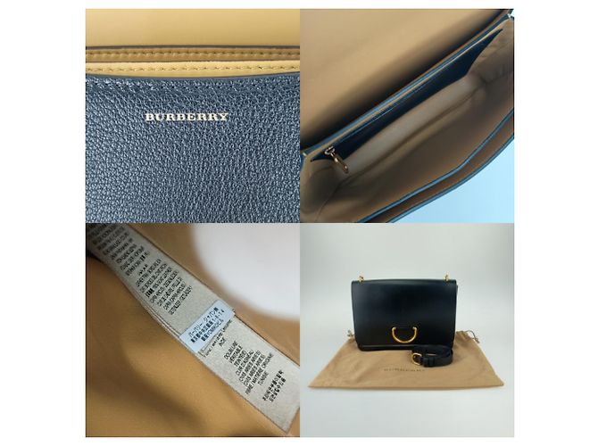 Borsa a spalla D-Ring media Burberry Nero - vista 9