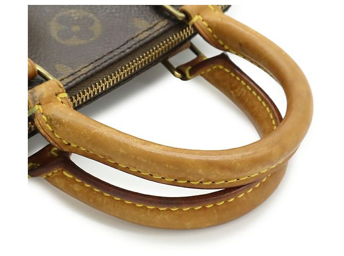 Pochette Mini Speedy Monogram Louis Vuitton Marrone - vista 5