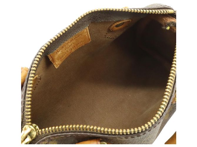 Pochette Mini Speedy Monogram Louis Vuitton Marrone - vista 7