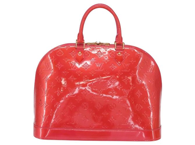 Borsa Alma Louis Vuitton Monogram Vernis GM Rosso - vista 2
