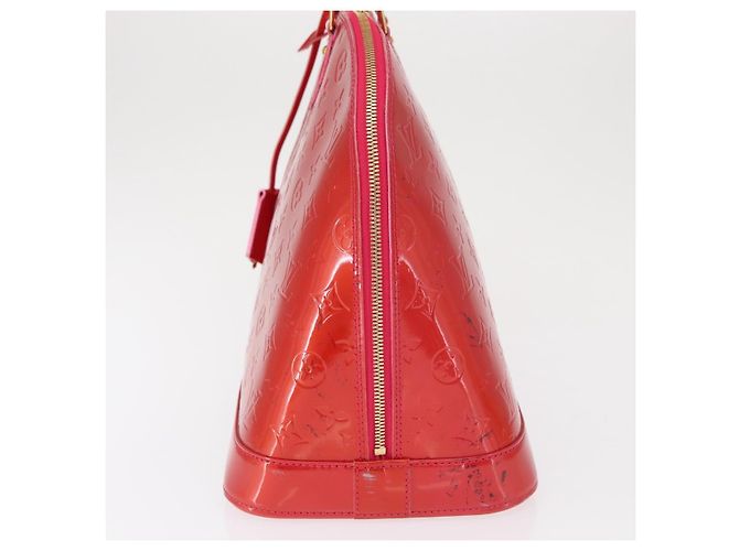 Borsa Alma Louis Vuitton Monogram Vernis GM Rosso - vista 3