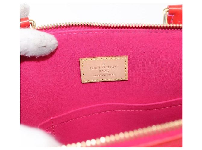 Borsa Alma Louis Vuitton Monogram Vernis GM Rosso - vista 7