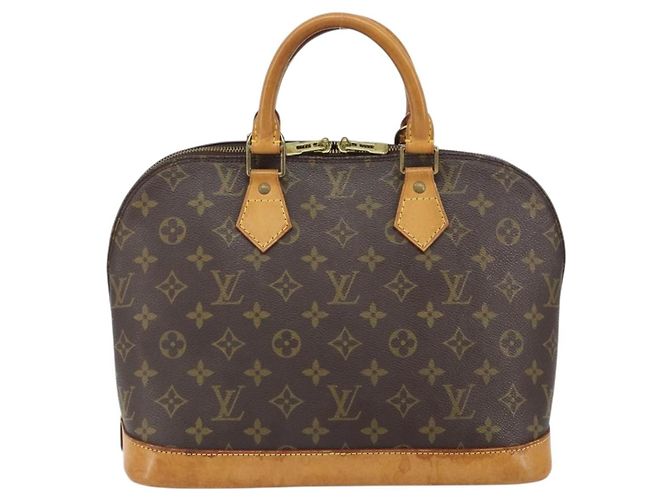 Borsa Alma Louis Vuitton in tela Monogram PM Marrone - vista 2