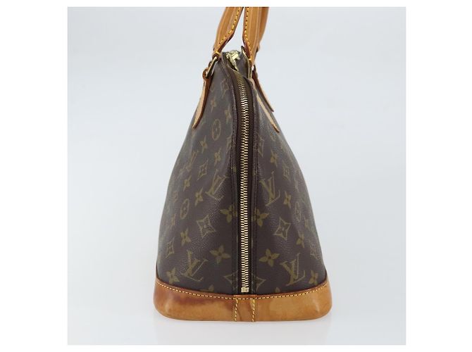 Borsa Alma Louis Vuitton in tela Monogram PM Marrone - vista 3