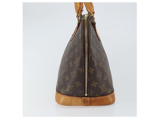 Borsa Alma Louis Vuitton in tela Monogram PM Marrone - vista 4