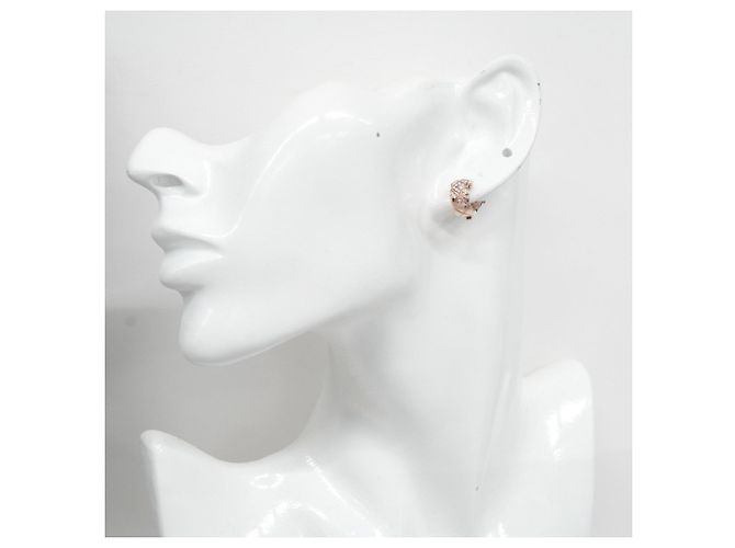 Orecchini Chanel Coco Crush in oro rosa e diamanti - vista 6