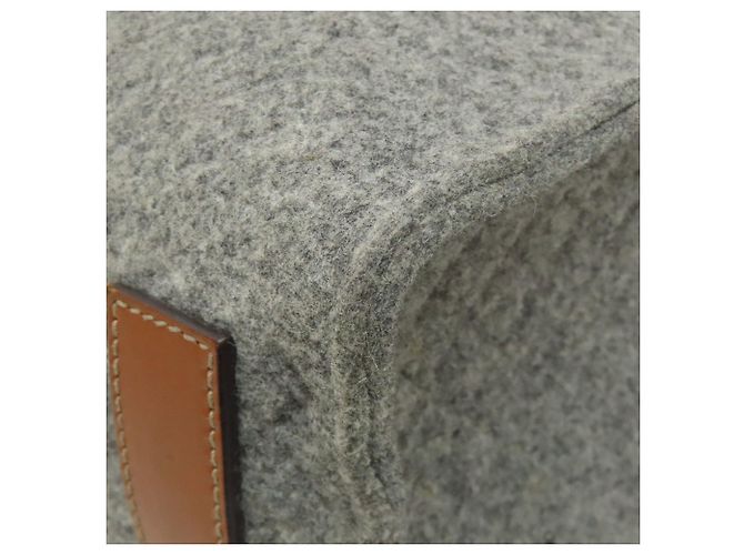 Gucci Logo Filztasche Grau Braun - Ansicht 20