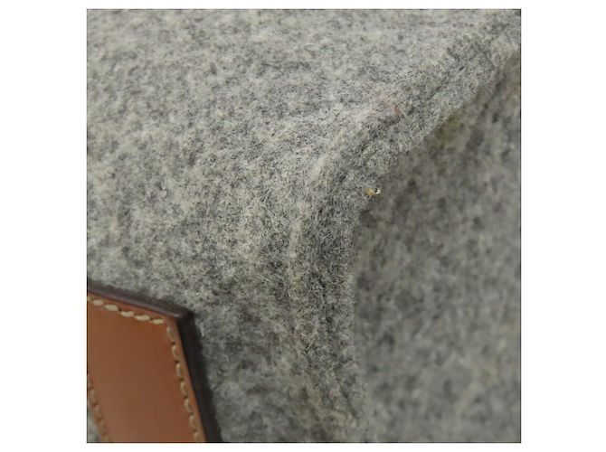 Gucci Logo Filztasche Grau Braun - Ansicht 22