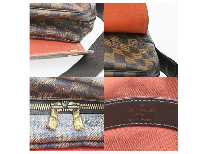 Borsa a mano Naviglio Damier Louis Vuitton Marrone - vista 7