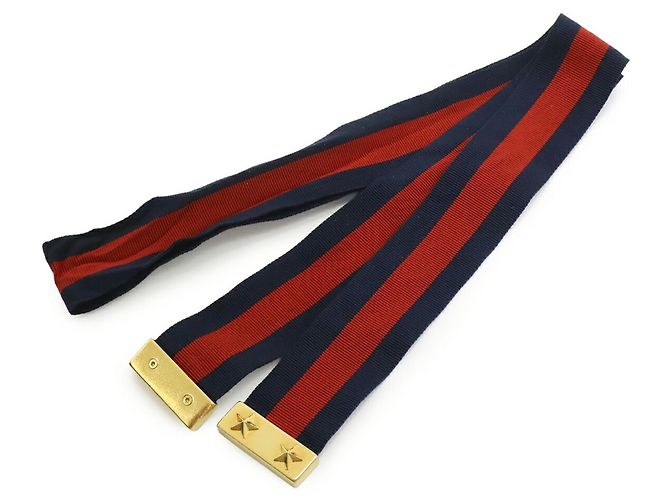 Borsa a spalla mini con catena e nastro Web Sylvie di GUCCI Nero Rosso Verde - vista 10