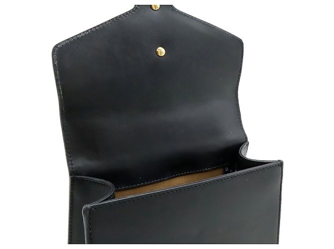 Borsa a spalla mini con catena e nastro Web Sylvie di GUCCI Nero Rosso Verde - vista 6