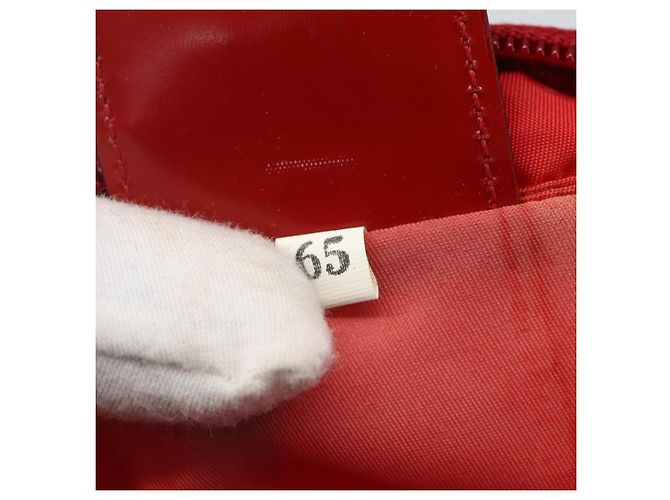 Borsa messenger con zip Tessuto grande Prada Rosso - vista 6