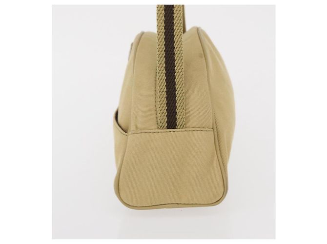 Gucci Vintage Schultertasche aus Canvas Beige - Ansicht 3