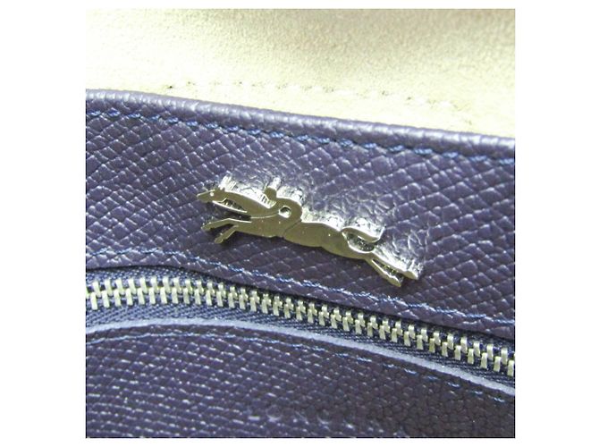 Borsa Longchamp ROSEAU S in viola scuro - vista 10