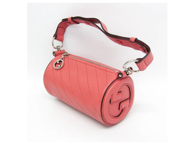 Borsa in pelle Gucci Blondie 760170 Rosa - vista 7