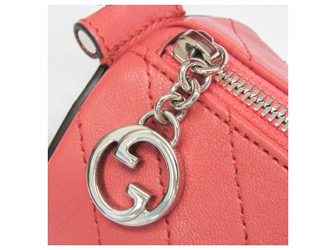 Borsa in pelle Gucci Blondie 760170 Rosa - vista 9