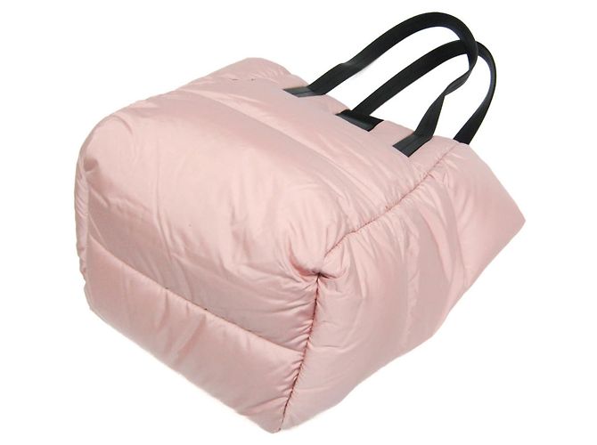 Moncler XANDER Tote Piccolo Nero Rosa - vista 3