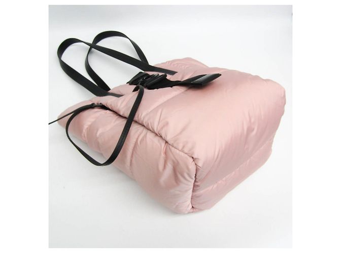 Moncler XANDER Tote Piccolo Nero Rosa - vista 5