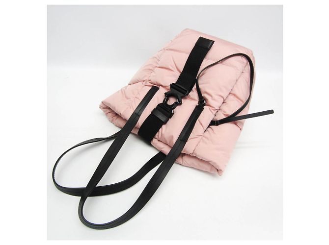 Moncler XANDER Tote Piccolo Nero Rosa - vista 7