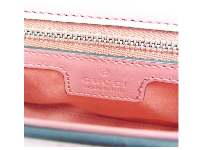 Borsa a spalla in pelle per donna Gucci Double G 739722 in rosa - vista 14
