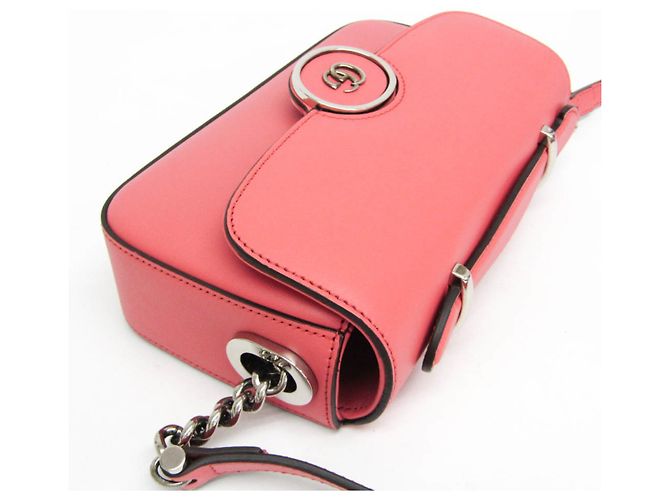 Borsa a spalla in pelle per donna Gucci Double G 739722 in rosa - vista 6