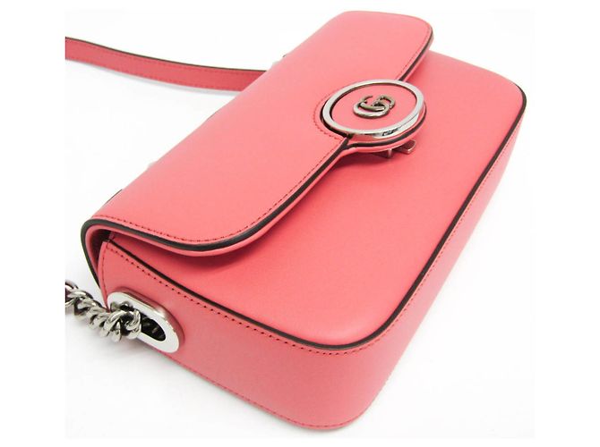 Borsa a spalla in pelle per donna Gucci Double G 739722 in rosa - vista 7