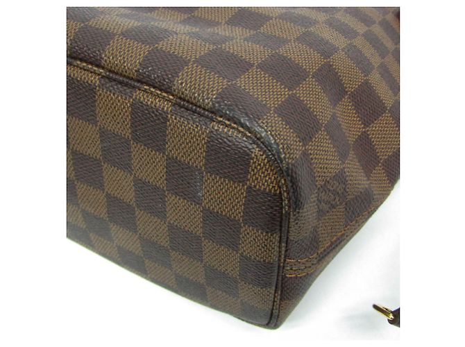 Borsa tote Louis Vuitton Damier Neverfull PM N51109 Marrone - vista 4