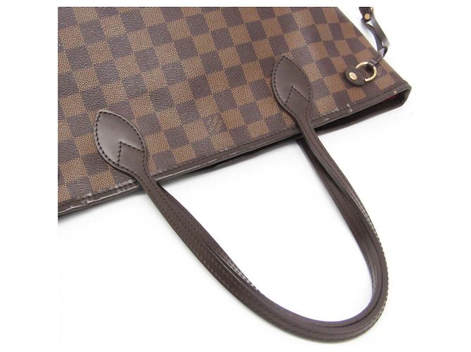 Borsa tote Louis Vuitton Damier Neverfull PM N51109 Marrone - vista 9