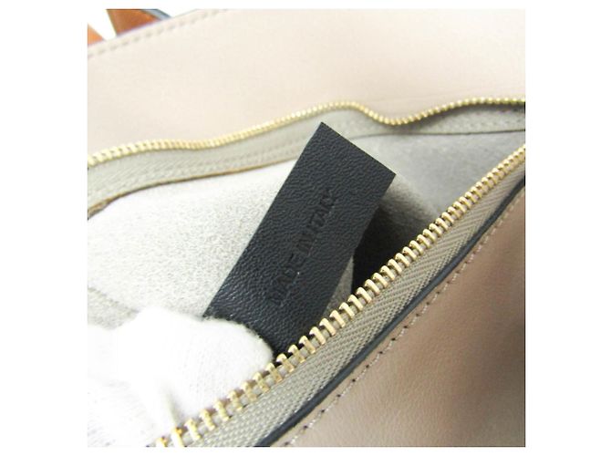 Mochila/bolsa de couro Loewe Midnight para mulheres Bege Amarelo - vista 20