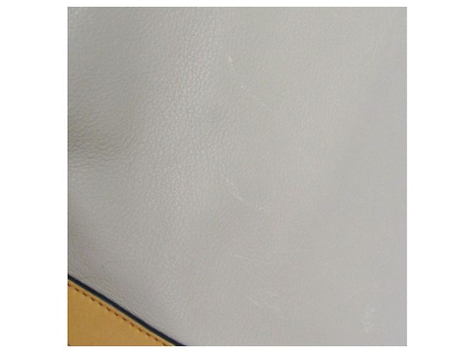 Mochila/bolsa de couro Loewe Midnight para mulheres Bege Amarelo - vista 8