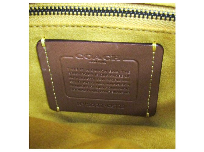 Borsa Tote in Pelle da Donna Coach Pillow Tote CE722 Giallo - vista 13