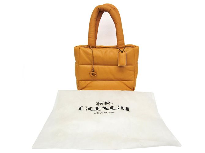 Borsa Tote in Pelle da Donna Coach Pillow Tote CE722 Giallo - vista 2