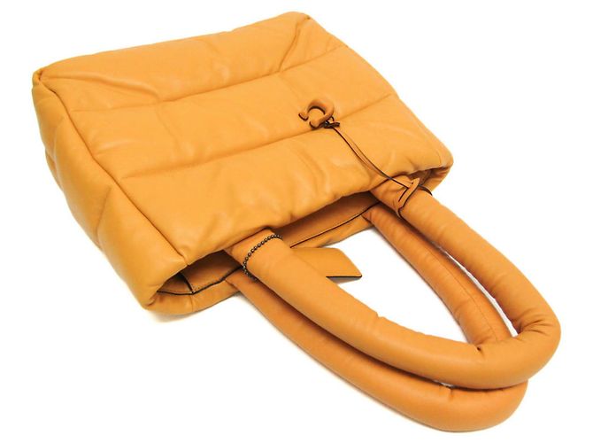 Borsa Tote in Pelle da Donna Coach Pillow Tote CE722 Giallo - vista 6
