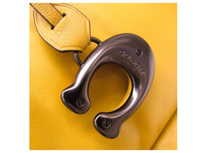 Borsa Tote in Pelle da Donna Coach Pillow Tote CE722 Giallo - vista 8